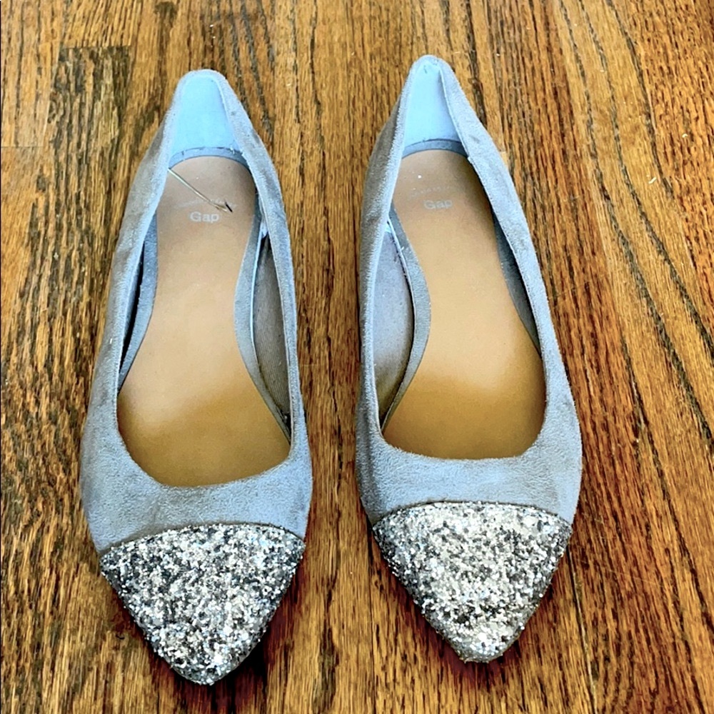 Gap Faux suede Gray Flats